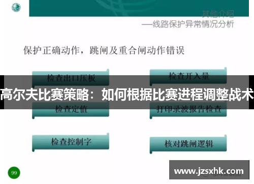 高尔夫比赛策略：如何根据比赛进程调整战术